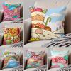 CCandy Cushion Cover Throw Pillow Cover Hidden Button Durable Polyester Chair Cushion