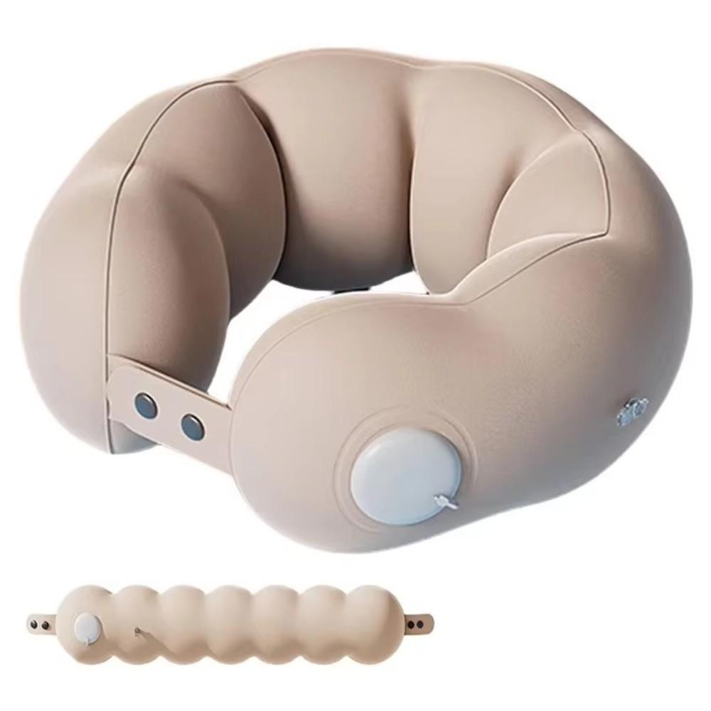 Adjustable Firmness Travel Neck Pillow Inflatable Office Napping Pillow Cloud Neck Pillow Home Use