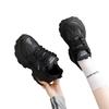 Black dad shoes new winter velvet warm two cotton shoes thick sole heightening casual sports shoes