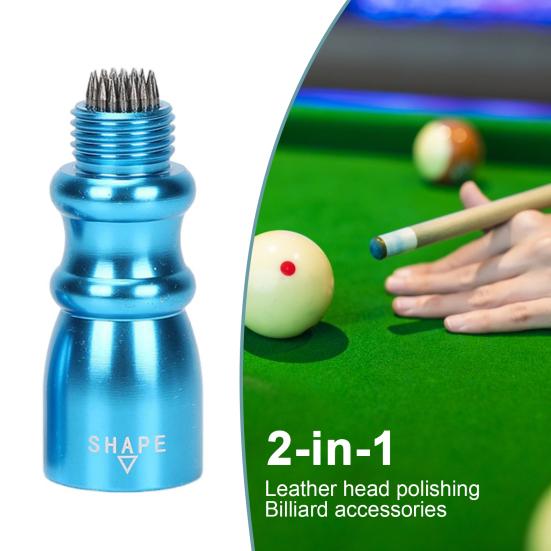 Snooker Pool Cue Tip Tool Hliníková slitina 3-v-1 Kulečník Pool Stick Tip Kovový Scuffer Shaper Provzdušňovač Nástroj na opravu Pool Cue Příslušenství