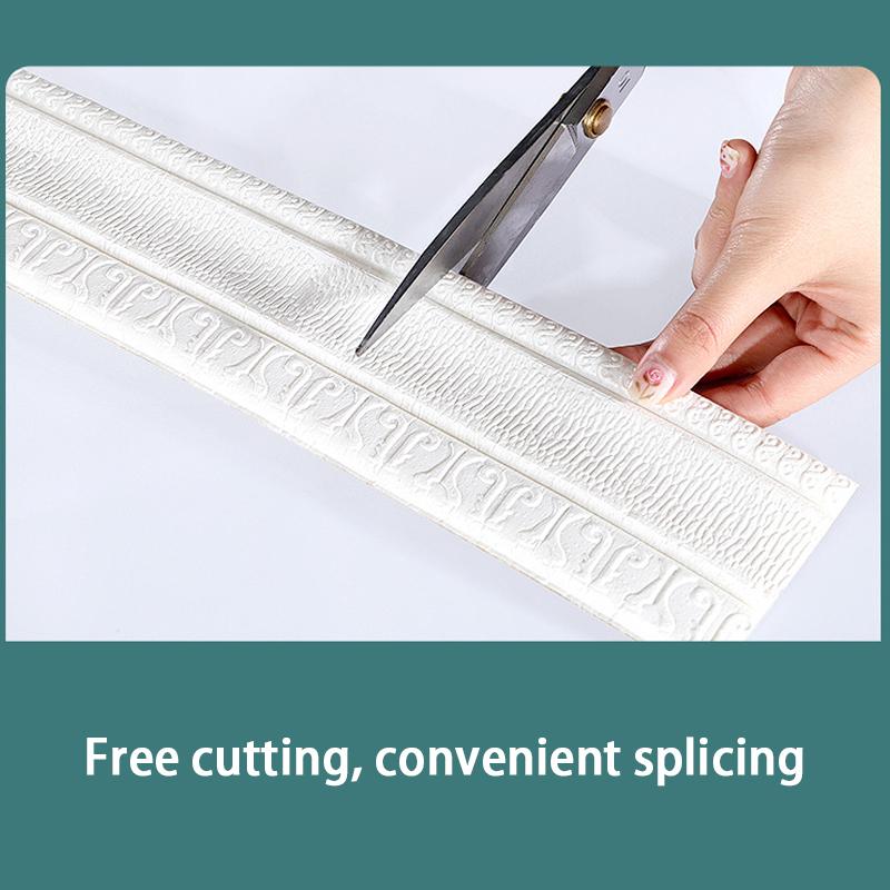Waterproof And Impact-Resistant Edge Banding For Background Walls Living Room Decorations, And Wall Stickers