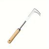 Stainless Steel Gap Weeding Tool L-Shaped Multi-Purpose Garden Hand Tool 13.5Inch For Clearing Weeds On Yard Patio Driveway