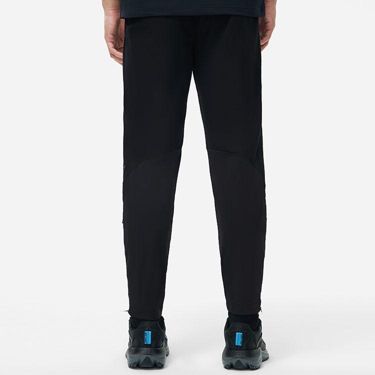 Li Ning Running Series Solid Color Mid Waist Reflective Straight Leg Casual Sports Pants Men Pants Black AYKT047-1