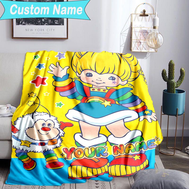 Custom Name Blanket Rainbow Adventure Blanket Bedding Blanket for Travel, Camping, Living Rooms, Offices, Sofas, Fan Christmas gift