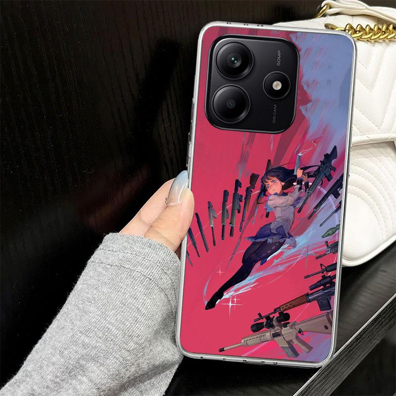 Madoka Magica Homura Case for Xiaomi Redmi Note 14 13 12 11 Pro Plus Phone Cover 14S 12S 11S 11E 11T 10S 10 9S 9 Silicone Funda