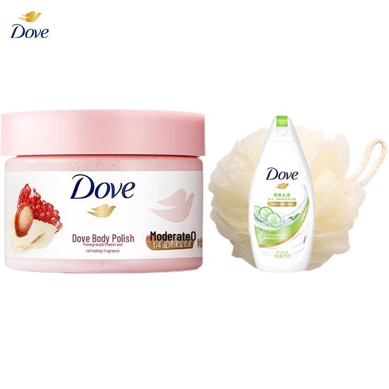

Dove Body Scrub & Shower Gel Set