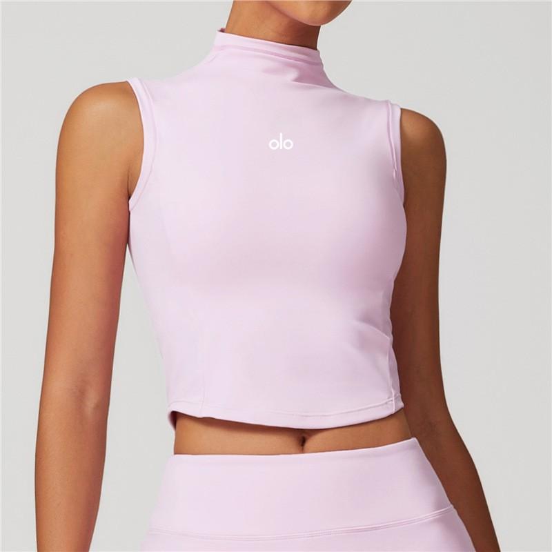 Al Yoga North America High Neck Sports Bra Quick Dry Running Backless Shockproof Tight Top Women