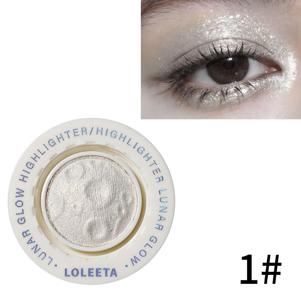 LOLEETA Luminous Flying Saucer Highlighter: Face Brightener & Contour with Fine Shimmer 6g