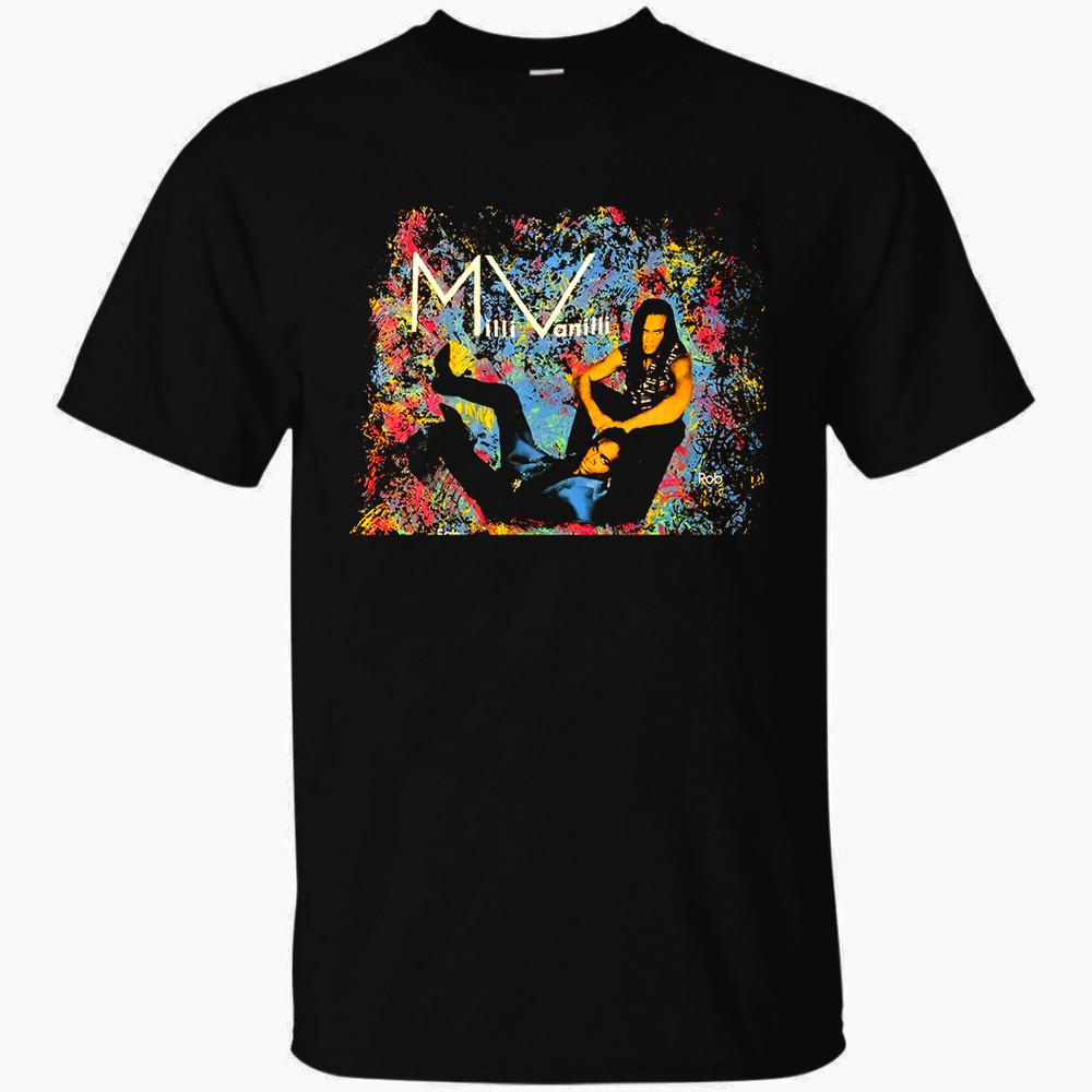 MILLI VANILLI Футболка с принтом тура 1990 года Концертная футболка Унисекс от S до 5XL Для фаната Унисекс Футболка S