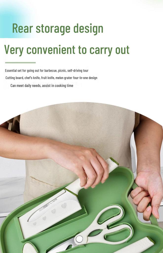 Portable Baby Toddler Food Prep Set: Knife & Cutting Board Combo