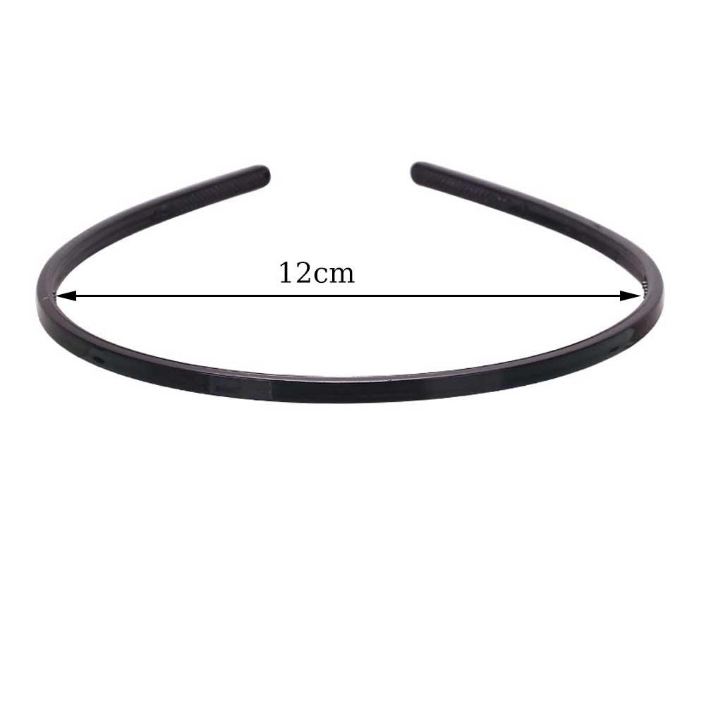 Elegant Black Hairbands For Women Trendy Toothed Non-slip Hair Hoop Hair Accessories Girl Face Wash Sports Headbands Headwear