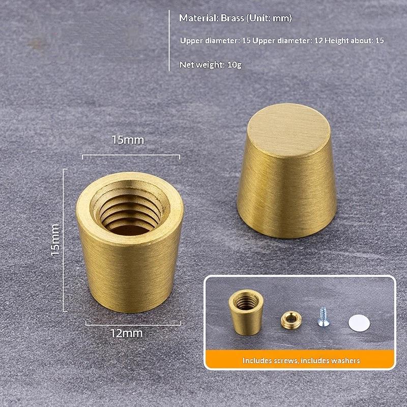 Piedini Mini Tavola in Ottone e Legno 4 Pezzi Riser Antiscivolo per Scatola Gioielli Vassoio Espositore Piccoli Mobili Uso Artigianato Fai da Te