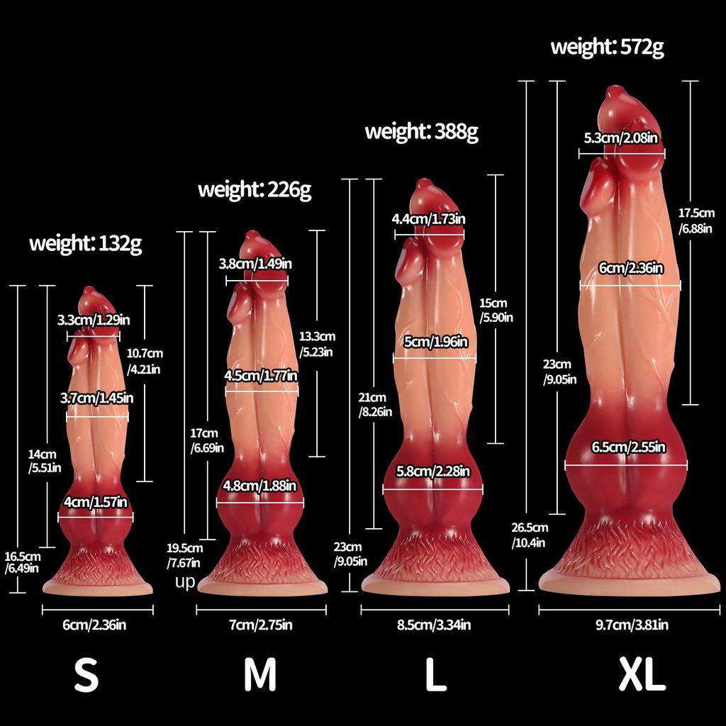 J93 Cerberus Mostro Dildo Realistico Extra Large Pene di Cane Giocattolo Sessuale per Adulti per Donne Taglia Grande Fantasia