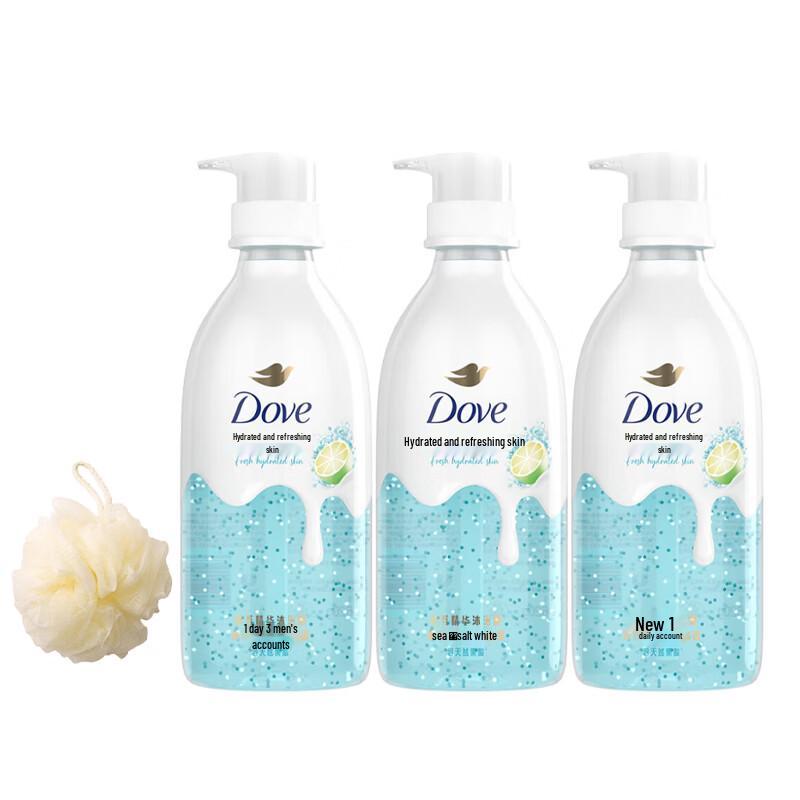 Dove Essence Shower Gel Glacier Sea Salt White Grapefruit