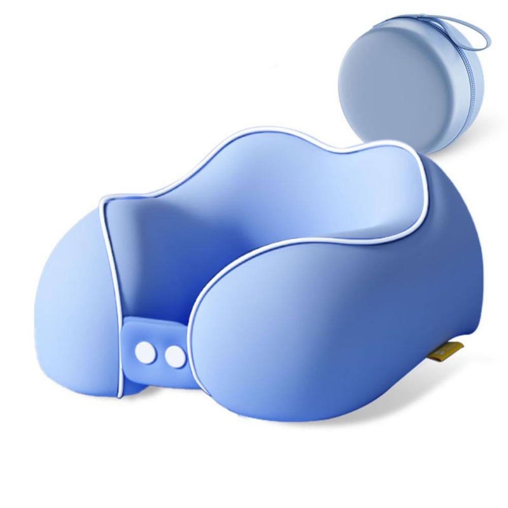 

Складная дорожная подушка Мягкая подушка для сна Подушка для шеи Здравоохранение Автомобильная подушка Офис/Школа синий