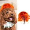 Lightweight Adjustable Straps Pet Cosplay Wig Funny Breathable Dog Cat Dress Up Wig Comical Washable Pet Costume Wig Christmas