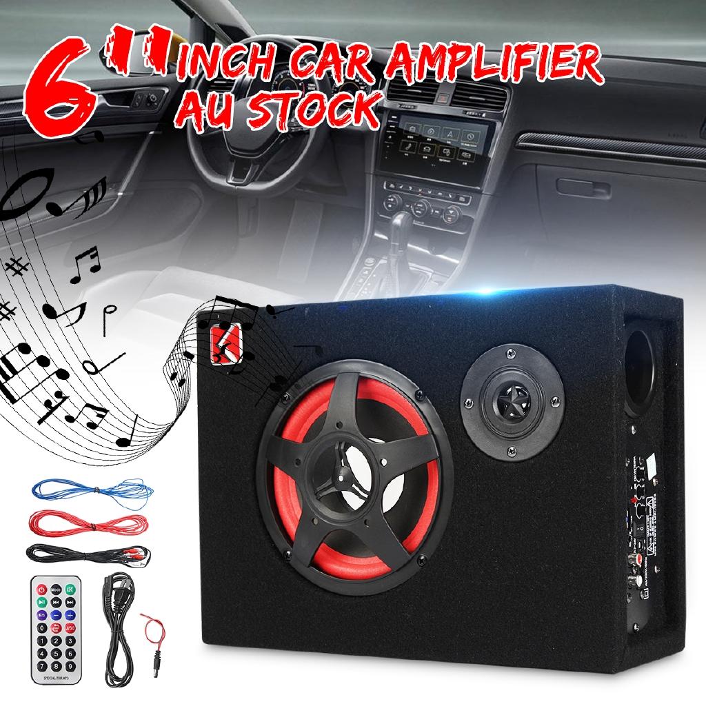 Subwoofer attivo per auto sotto il sedile da 6 pollici 350 W Altoparlante subwoofer per auto alimentato audio stereo per bassi Subwoofer attivo