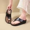 Cool Slippers Women's Summer Wear 2025 New Thick-soled High-end Beach Cool Slippers Fashion Toe Slippers