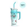 Sanrio Ice Buster Large Capacity Straw Cup - 2025 New Style Jumbo Thermos for Girls