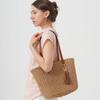 New Tassel Woven Bag, One Shoulder Vegetable Basket Woven Bag, Women's Bag, Large Capacity Hand-held Tote Bag, Vacation Beach Bag