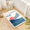 Bathroom Absorbent Floor Mat, Bathroom Door Stepping Foot Pad, Cute Non-slip Mat, Household Carpet Door Mat, Door Mat