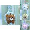 Creative Plush Animal Keychain Soft Fluffy Rabbit Doll Keyring For Purses And Bags