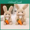 Adorable Lapin Carotte Peluche Assis Mignonne Poupée Lapin Pour Filles Cadeau de Fête