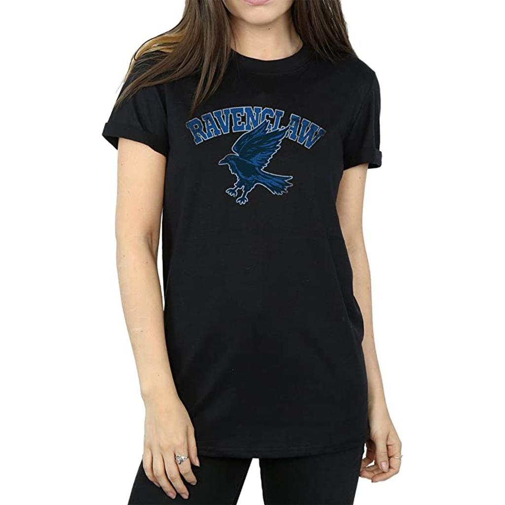 Harry Potter Womens/Ladies Ravenclaw Emblem Cotton Boyfriend T-Shirt