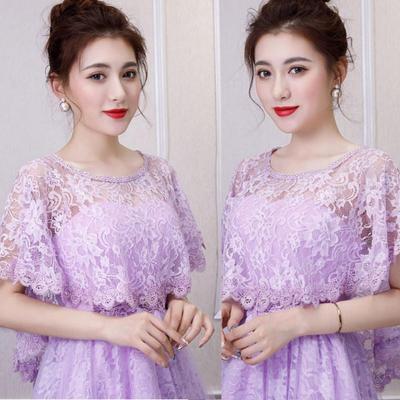 Bridal Floral Lace Shawl Wraps Women Banquet Tippet Stoles Wedding Tulle Cape Cover