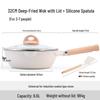 Maifan Stone Non-stick Wok Frying Pan - Deep Flat Bottom Steak Pan