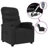 Exclusive House - Black Faux Leather Electric Reclining Armchair