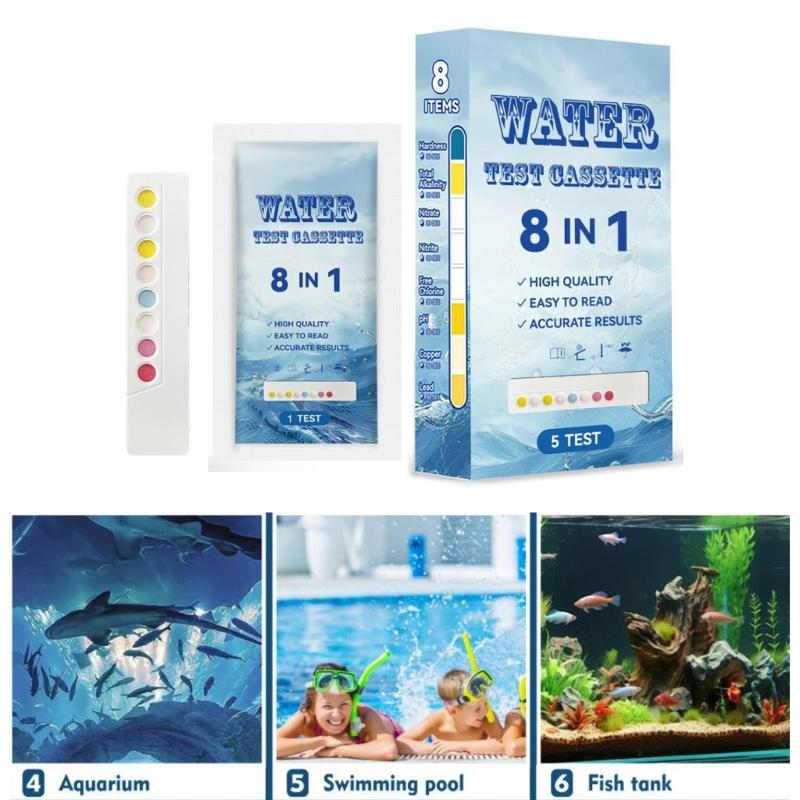 Multiple Parameter Water Testing Strips for Accurate Cyanuric Acid, and Chlorine Detection Comprehensive Quality Check