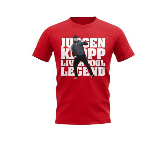 

Jurgen Klopp T-Shirt Double Sided – Legendary Liverpool Manager Fan Gear M