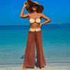 European and American Swimsuit Bikini Three-piece Beach Pants Split Swimsuit Women