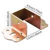 4x Bed Rail Brackets Bed Support Bracket Bed Beam Connector Metal Bed Hinge for Connecting To Wood, Headboards, and Foot Boards