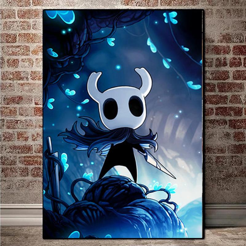 Hollow Creativity Map Game Knight Poster Canvas Painting Wall Art Pictures Posters and Prints for Living Game Room Home Decor No Frame