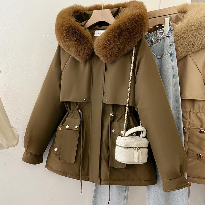 Thickened Pie Overcomes Padded Clothes for Women's Winter New Korean Version of Padded Clothes, Short Hooded Padded Jackets