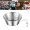 Stainless Steel Camping Cup Lightweight Portable Bowl Durable Sierra Cup  Backpacking