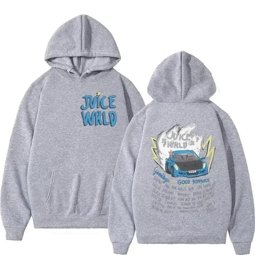 Male And Female Rapper Juice Wrld Hooded Sweatshirt City Fashion Oversized Y2k Sweatshirt Popular Hip-hop Sweatshirt Female Male Clothing