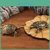 Lucky Small Money Retro Turtle Tortoise Statue Desktop Ornaments Solid Copper Figurines Home Decoration