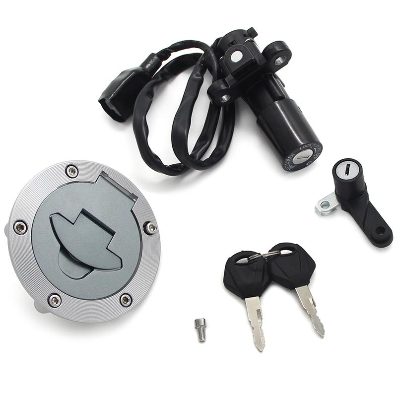 Motorcycle Ignition Key Switch Fuel Gas Cap Seat Lock Kit For Yamaha YZF R3 2015 2016 2017 2018 1WD-H2501-02 1WD-WF461-00   Moto
