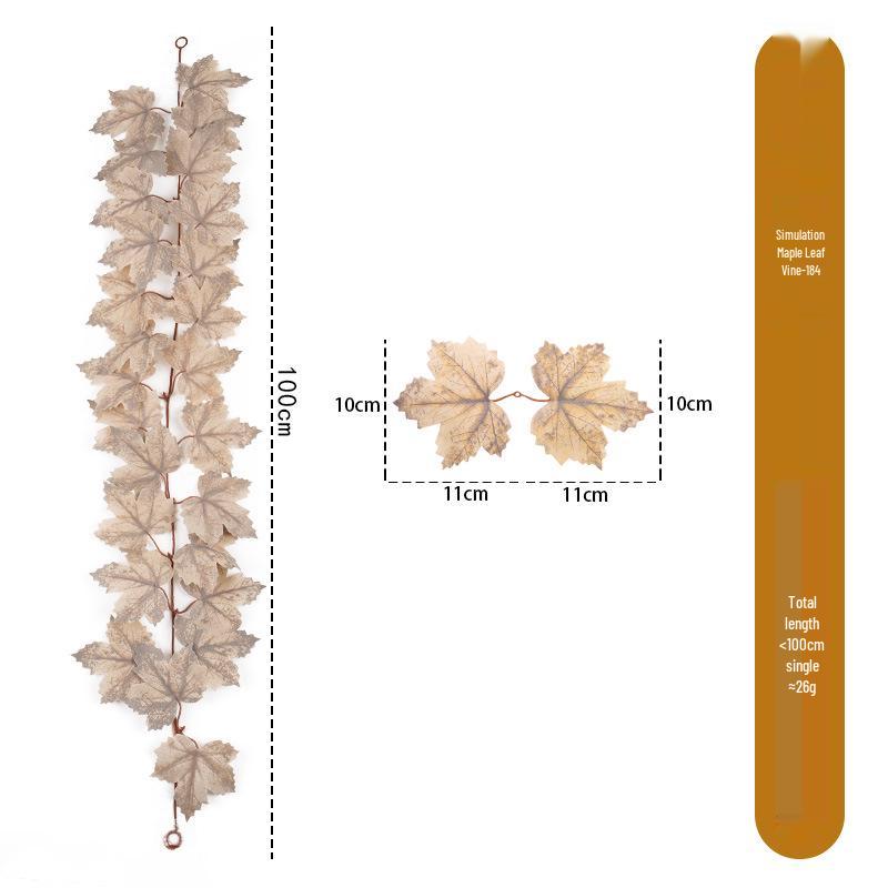 

1м Осенний Кленовый Лист Ротанг Настенное Подвесное Украшение