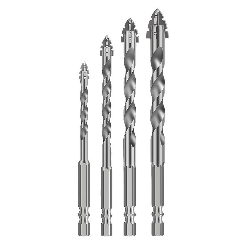 HUHAO Super Hard Four-Edge Tile & Concrete Drill Bit Set