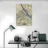 Vienna Map Printed Poster Customized Wall Art Retro Vintage Metal Tin Signs for Room Modern Home Decoration Ornaments House Cozy