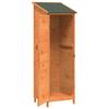 Garden Shed Brown 59.5 x 56 x 176.5 cm Solid Spruce Wood