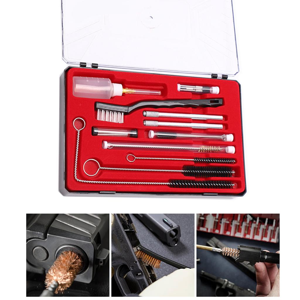 23Pcs Paint Spray Guns Cleaning Maintenance Brush Kit Cleaner Mini Brushes and Needles for Airbrush Nozzles Repair Tool