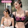 French Underwear Women's Small Breasts Gather and Show Large Steel Rim Lace Anti-sagging Sexy Sweet Wind Strapless Bra Cover