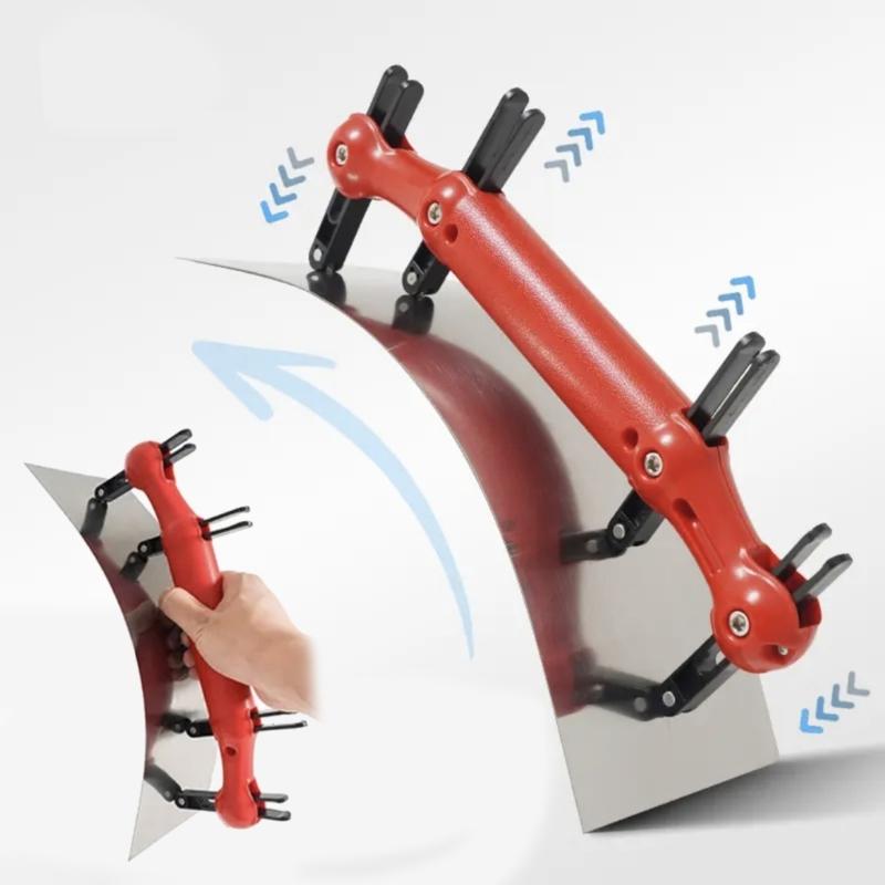 Multifunctionele Verfspaan Metselaar Plamuurspatel Gereedschap met Verstelbaar Gebogen Ontwerp voor Efficiënte Muurafwerking