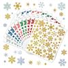 Happy New Year Christmas Wall Winter Snowflake Window Glass Stickers Merry Christmas Decors