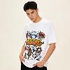 High Street Herren T-Shirt Vintage Direktdruck Ins Gewaschene Baumwolle Kurzarm T-Shirt Herren und Damen